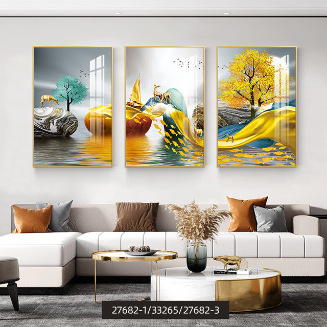 北欧简约三联装饰画