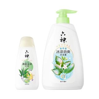 PLUS会员：六神 沐浴露 冰凉劲爽 650g+180g