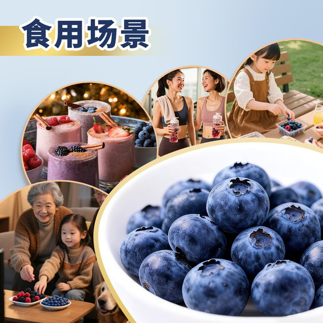 移动端、京东百亿补贴：怡颗莓 云南蓝莓 14mm+ 125g/盒 12盒装