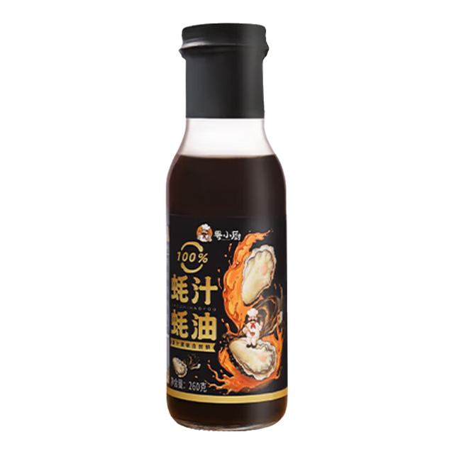 粤小厨 100%蚝汁蚝油 260g*1瓶
