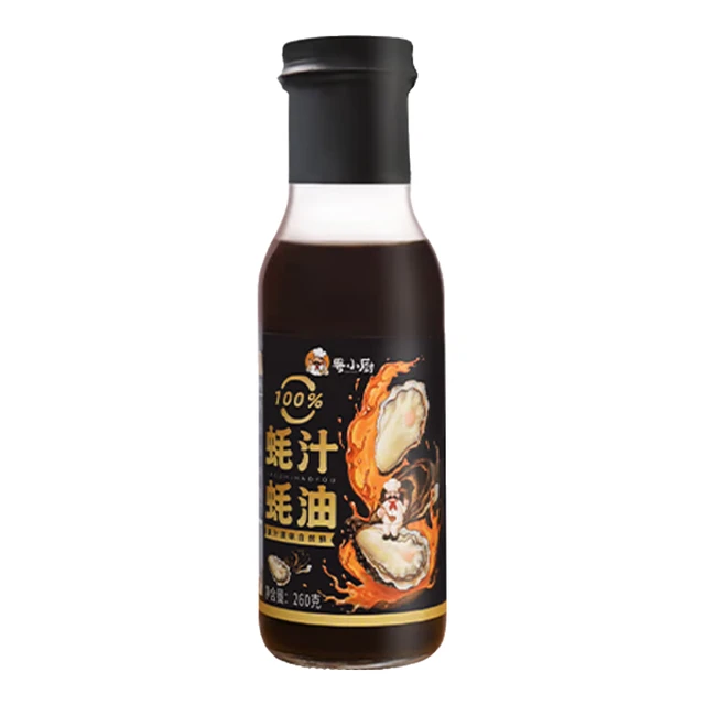  粤小厨 100%蚝汁 蚝油 【100%蚝汁蚝油】260g*1瓶