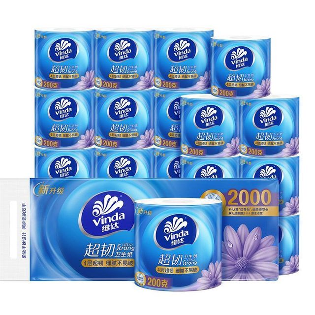 维达 超韧卷纸加厚 200克*10卷