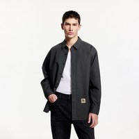  JACK&JONES/杰克琼斯 透气舒适 男士衬衫 【款式32】黑砂色 180/100A/L