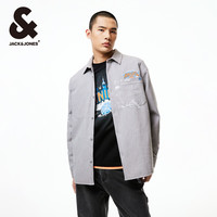  JACK&JONES/杰克琼斯 透气舒适 男士衬衫 【款式33】浅花灰 165/88A/XS