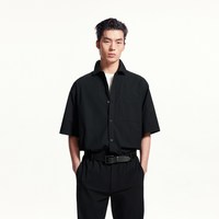 JACK&JONES/杰克琼斯 透气舒适 男士衬衫 【款式18】黑色 165/88A/XS