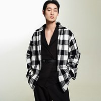  JACK&JONES/杰克琼斯 透气舒适 男士衬衫 【款式21】黑白 185/104A/XL