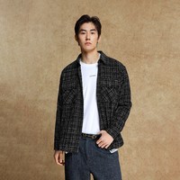  JACK&JONES/杰克琼斯 透气舒适 男士衬衫 【款式56】黑色 165/88A/XS
