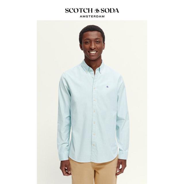 Scotch & Soda 吸汗 男士休闲衬衫