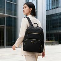 新秀丽 双肩包女士商务通勤休闲大容量织物书包TU8