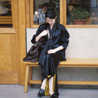 桑罗 ·100%桑蚕丝简约中性风衬衫职场穿搭律师公务通勤真丝正装