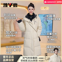 雅鹿 情侣羽绒服 加厚中长款休闲时尚保暖外套