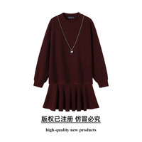 奢姿 大码女装2026时尚项链装饰背心裙套装胖妹妹气