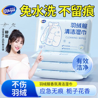 洁宜佳 羽绒服干洗剂洗涤清洁湿巾免洗去污衣物去渍清洁家用去油渍