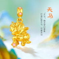 金至尊 黄金吊坠 天马星屿 生肖马 定价