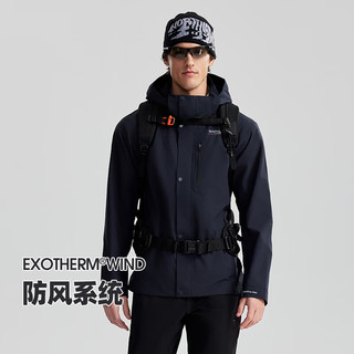  NORTHLAND/诺诗兰 防水透气防风 男士冲锋衣 暗蓝宝石色 175