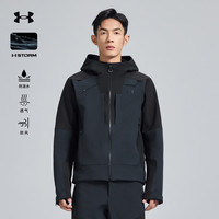 UNDER ARMOUR/安德玛 防泼水耐磨 男士防风软壳衣 漫暮黑 3XL