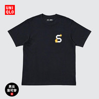 优衣库 男装女装UT ONE PIECE印花T短袖T恤480696