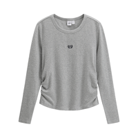 Gap/盖璞 logo刺绣 女士长袖T恤