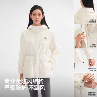  PELLIOT/伯希和 Teflon三防科技 女士冲锋衣 枯竹褐 |Teflon三防科技 M