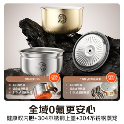 美的 大鸭梨112kPa高压IH加热电压力锅