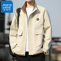 真维斯 男士美式复古立领夹克 2026