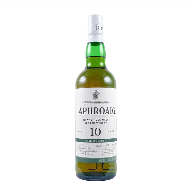 LAPHROAIG 10年原桶强度 单一麦芽威士忌 58.3%vol 700ml