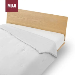 無印良品 MUJI 暖柔 使用了吸湿发热纤维的冬被 浅灰 双人 纤维被春秋被四季通用