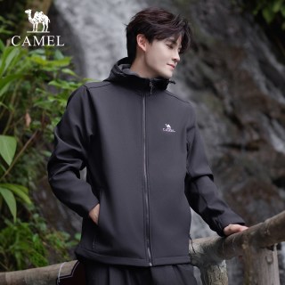 骆驼 [岩壳Evo]骆驼男装夹克户外冲锋软壳衣防风防水运动登山服外套女