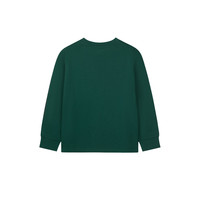 暇步士 童装儿童男大童春季新款经典休闲感儿童时尚简约百搭圆领衫 苍翠绿 120 cm