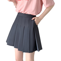 雪茜曼 防走光 女士百褶裙 白色 M （90-105斤）