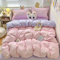 多兰诗 四件套磨毛床单被套床上用品