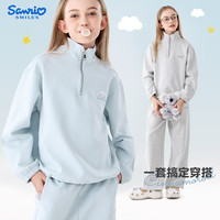 Hello Kitty/凯蒂猫 休闲 女童卫衣套装 奶油蓝 GGY004 150 cm