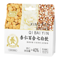 阿宝乐 独立包装 儿童早餐食品 杏仁百合七白饮袋装245g