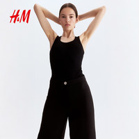 H&M 亚麻混纺 女士长裤