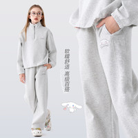 Hello Kitty/凯蒂猫 洋气 儿童卫衣套装 麻灰 GGY004 150 cm