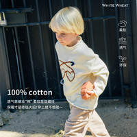 white wheat 纯棉 儿童毛衣 绿色 80