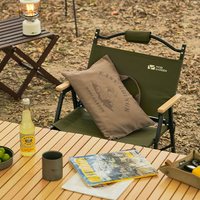 牧高笛 精致露营装备配件收纳袋便携单人睡觉枕头套舒适棉帆布枕套