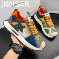 凯撒 官方正版男鞋鞋子男款厚底运动老爹鞋男士耐磨休闲阿甘潮鞋