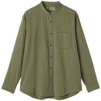  MUJI/無印良品 男士法兰绒立领长袖衬衫