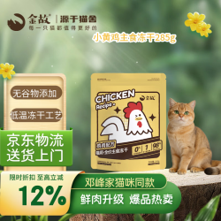 金故 全价主食冻干成猫幼猫高蛋白小黄鸡285g