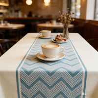 舒帘 54jl TPU餐桌布 60*120CM 蓝色波纹