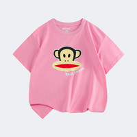 Paul Frank/大嘴猴 宽松舒适 儿童短袖T恤 435F浅粉 140