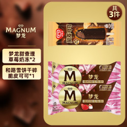 和路雪 梦龙甜查理草莓口味冰淇淋 62g*2支