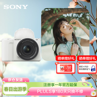 索尼 滤镜直出 APS-C画幅微单相机+标准镜头  单头套机 16-50mm 白色