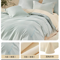 水星家纺 A类全棉水洗棉四件套