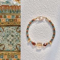 半日逅屿 丝绸之路敦煌配色串珠手链高级设计感高贵气质古风仙气手串 敦煌配色串珠手链