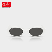 Ray-Ban 太阳镜 显脸小白色框墨镜 0RB4441D67728753