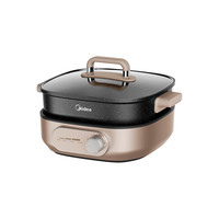 美的 家用多功能6L分体式电火锅MC-HGS303004（雅士金）