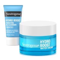 Neutrogena 补水保湿凝胶面霜 干皮适用 透明无香 玻璃罐装 保湿霜50ml+洁面乳14ml