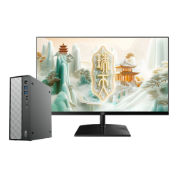 联想 酷睿13代i5-13500HX 商用办公台式电脑 27英寸显示器